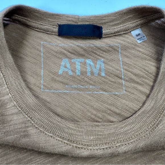 ATM Slub Jersey Schoolboy Crew Neck tee, S - Picture 3 of 6